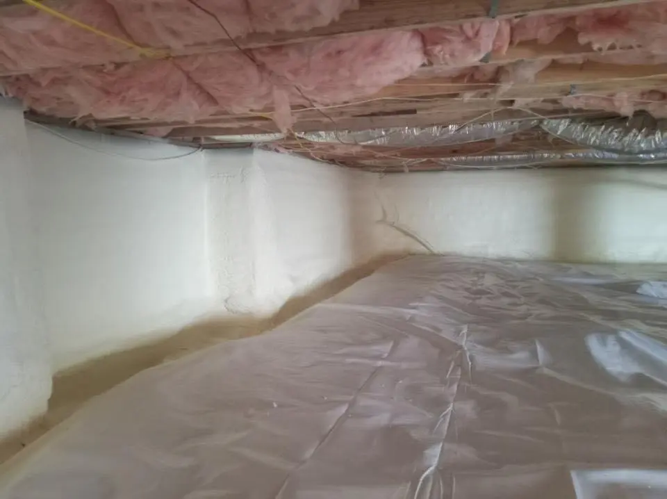 Crawl space encapsulation with closed-cell spray foam for Spray Foam Roofing in Dahlonega